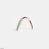 Dazzling Celestial Arc Vanki Diamond Ring 9K White Gold