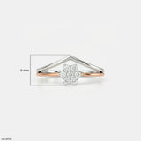 Arrow Cluster Vanki Diamond Ring Platinum 950