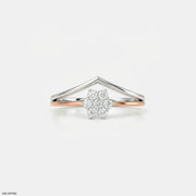 Arrow Cluster Vanki Diamond Ring 18K Rose Gold