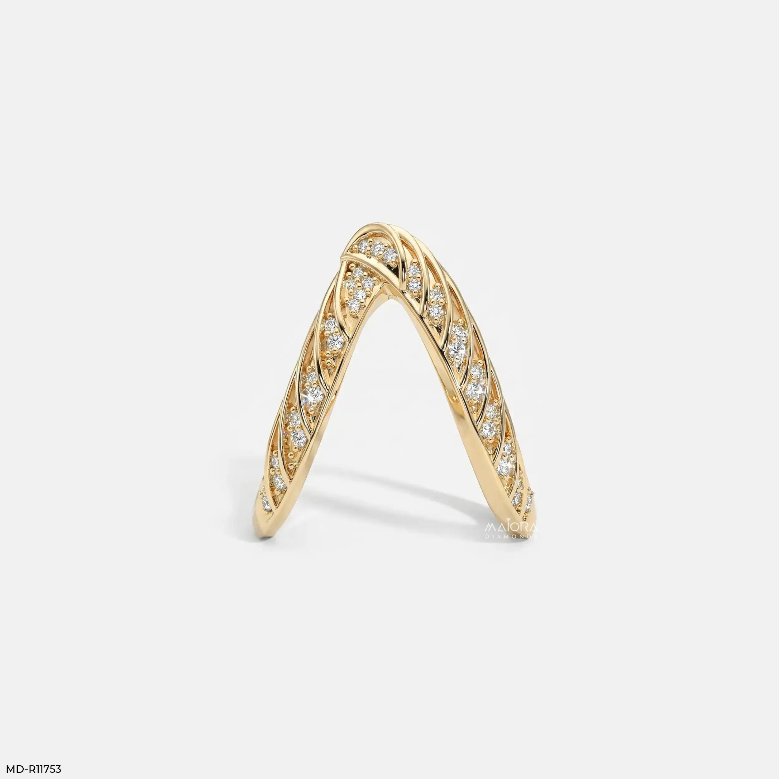 Crossover Cells Pave Vanki Diamond Ring