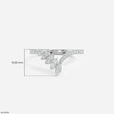 Glacier Fusion Fern Vanki Diamond Ring Platinum 950