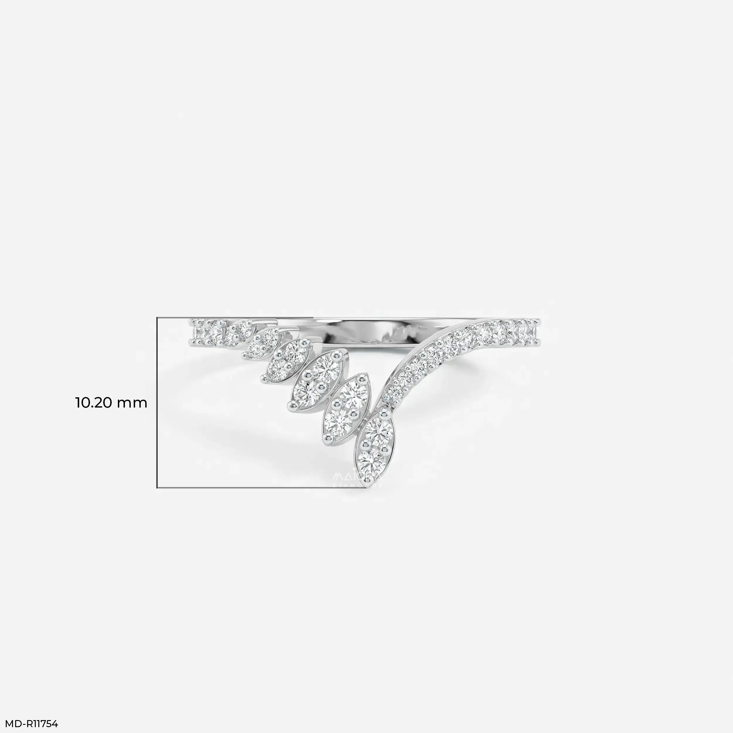 Glacier Fusion Fern Vanki Diamond Ring