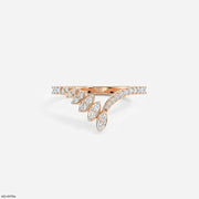 Glacier Fusion Fern Vanki Diamond Ring 9K Rose Gold