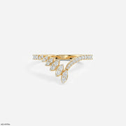 Glacier Fusion Fern Vanki Diamond Ring 9K Yellow Gold