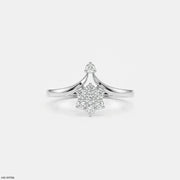 Shining V Flora Vanki Diamond Ring Platinum 950