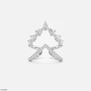Divergent Liner Vanki Diamond Ring Platinum 950