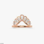 Regal Crown Vanki Diamond Ring 9K Rose Gold