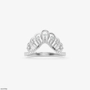 Regal Crown Vanki Diamond Ring 18K White Gold
