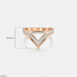 Willow V Glow Vanki Diamond Ring 9K White Gold