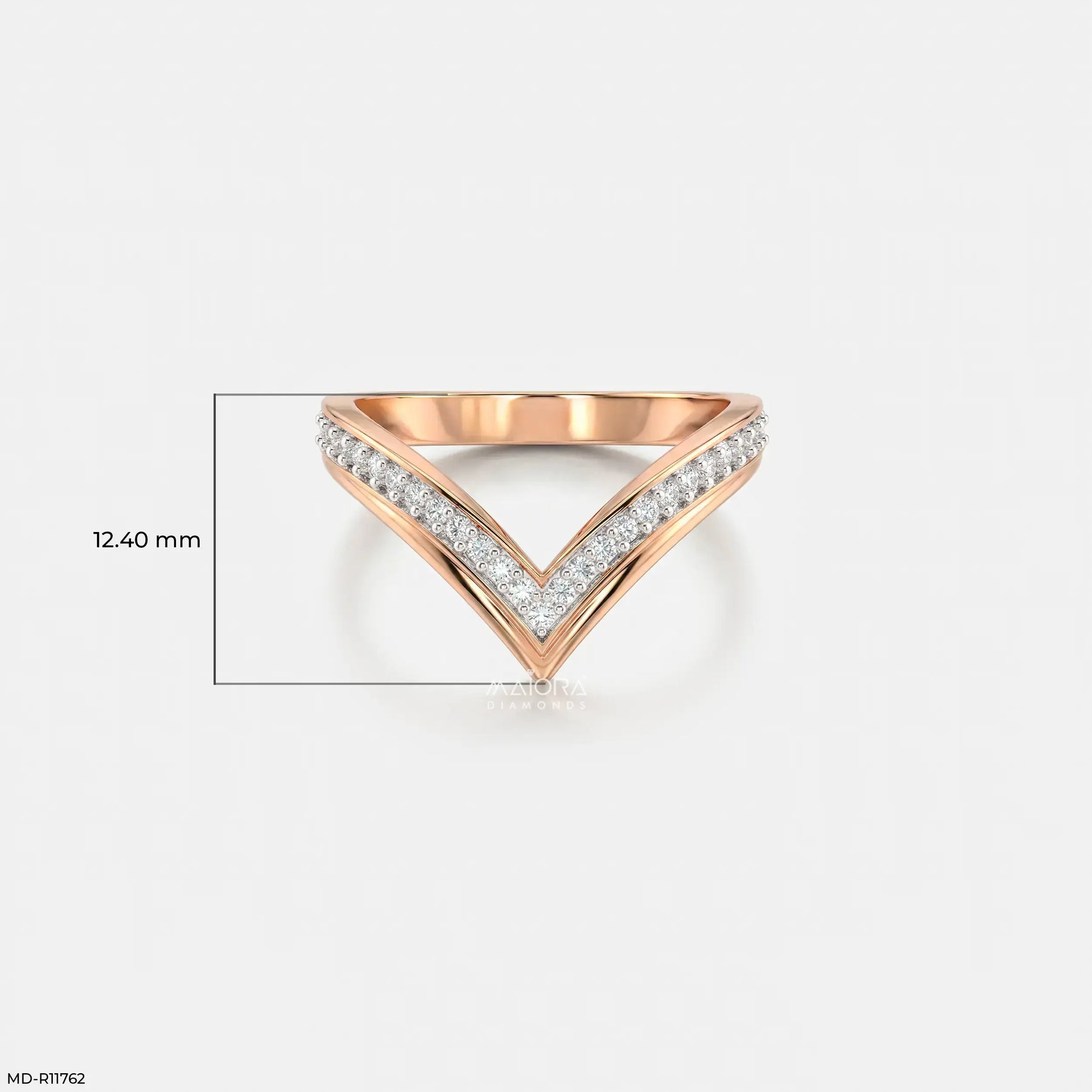 Willow V Glow Vanki Diamond Ring 9K White Gold