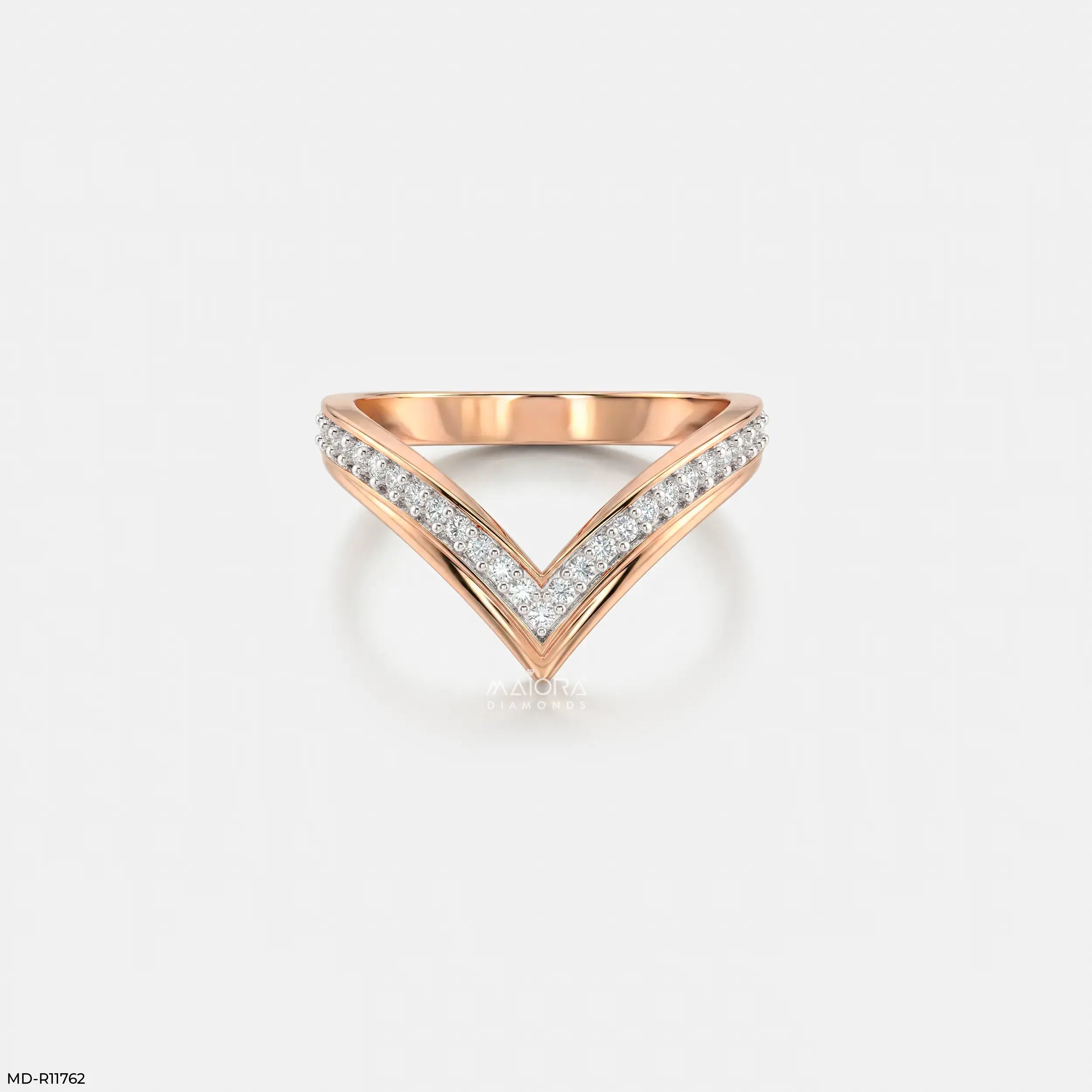 Willow V Glow Vanki Diamond Ring 9K Yellow Gold