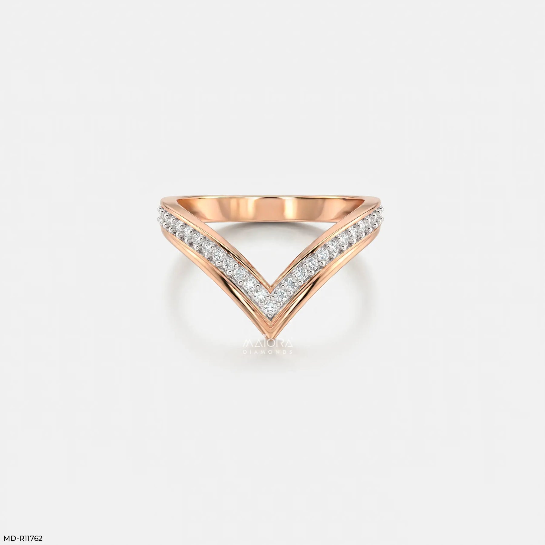 Willow V Glow Vanki Diamond Ring 9K White Gold