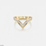 Willow V Glow Vanki Diamond Ring 9K Yellow Gold
