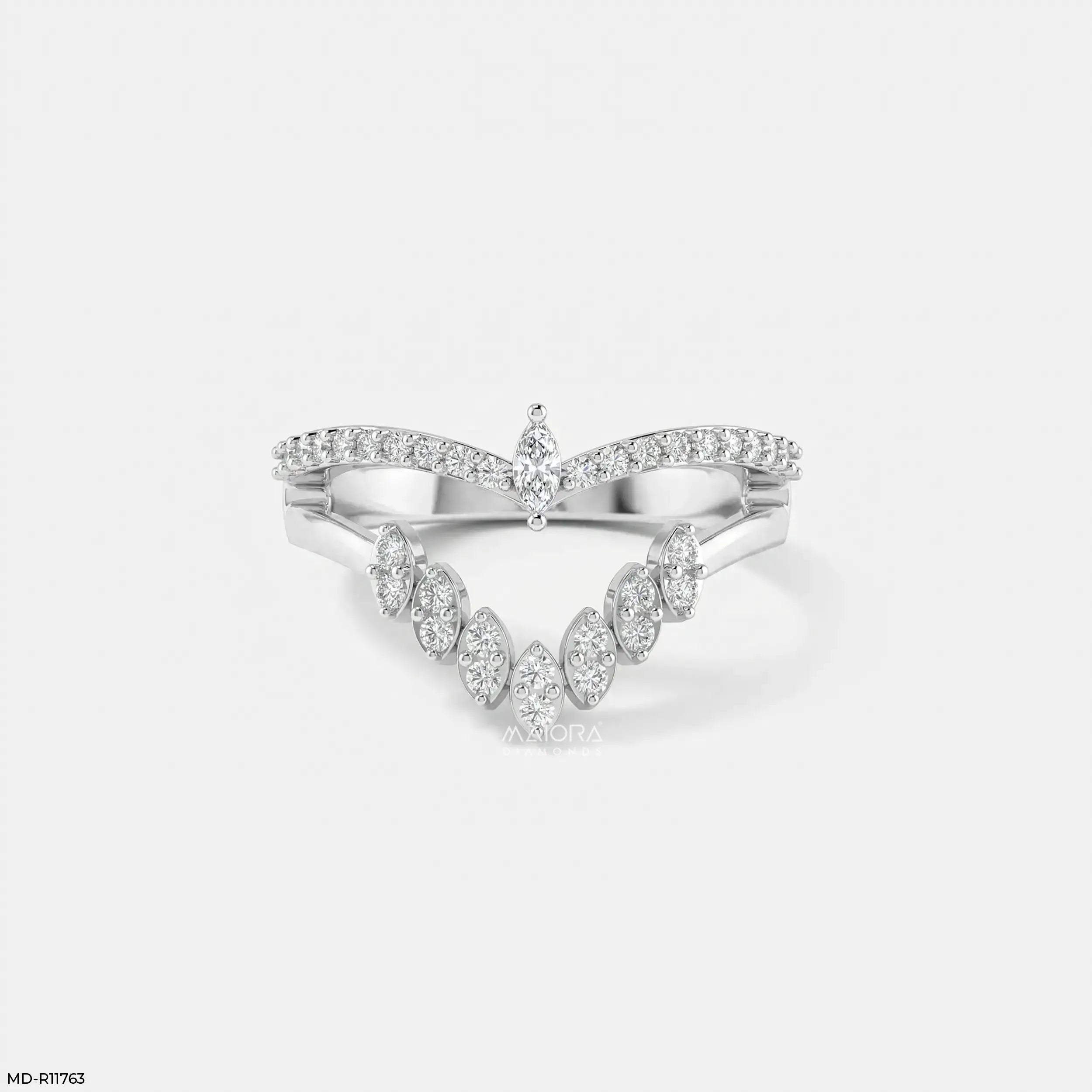 Lunar Modular Arc Vanki Diamond Ring