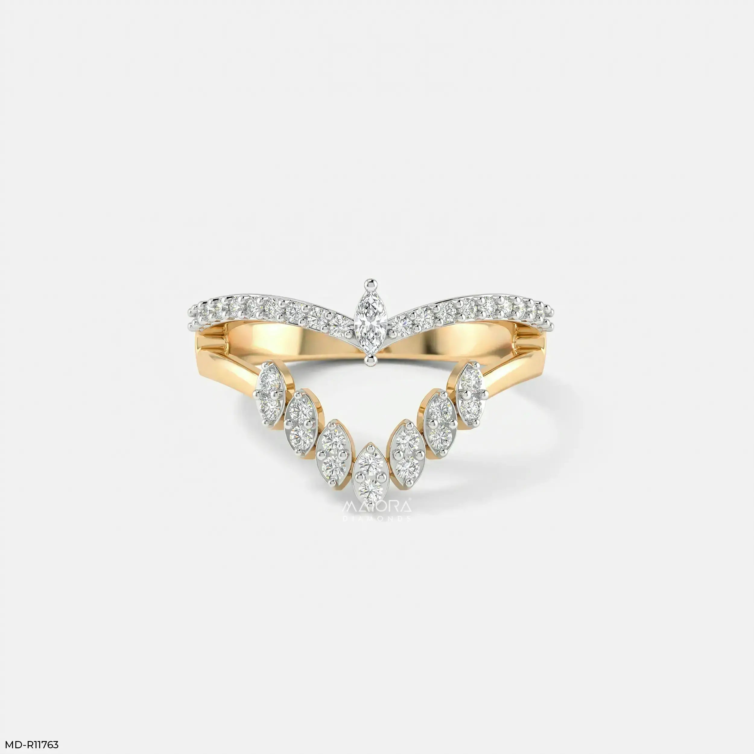 Lunar Modular Arc Vanki Diamond Ring