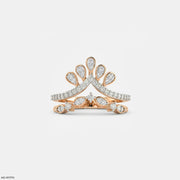 Velora Shine Curve Vanki Diamond Ring 9K Rose Gold