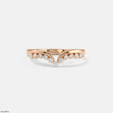 Sweep Bridge Vanki Diamond Ring 9K White Gold