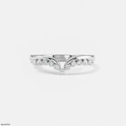 Sweep Bridge Vanki Diamond Ring Platinum 950