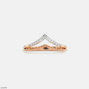 Doublet Aero Arc Vanki Diamond Ring 18K Rose Gold