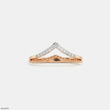 Doublet Aero Arc Diamond Ring 9K White Gold
