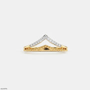 Doublet Aero Arc Vanki Diamond Ring 9K Yellow Gold