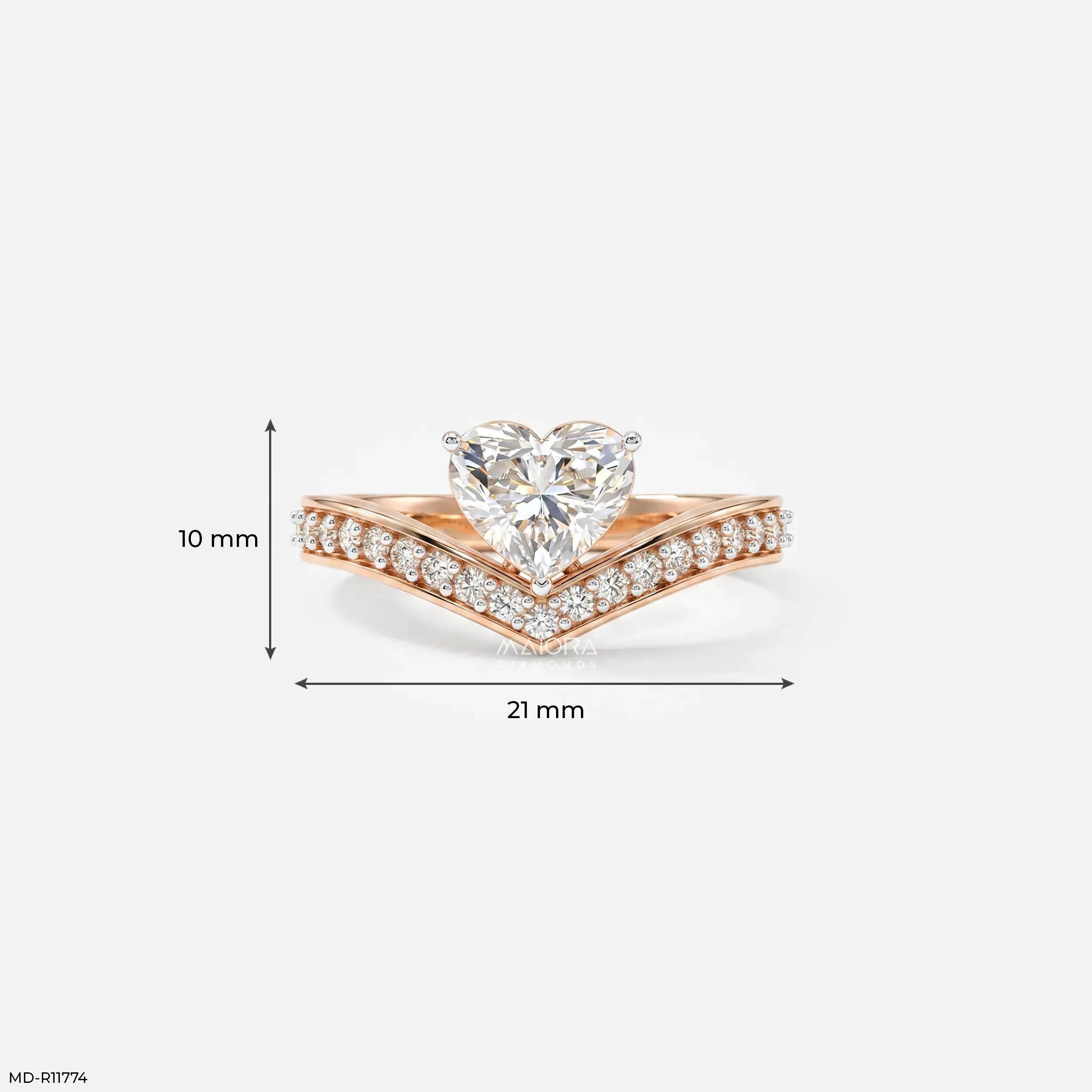 Love's Direction Vanki Diamond Ring 9K Yellow Gold
