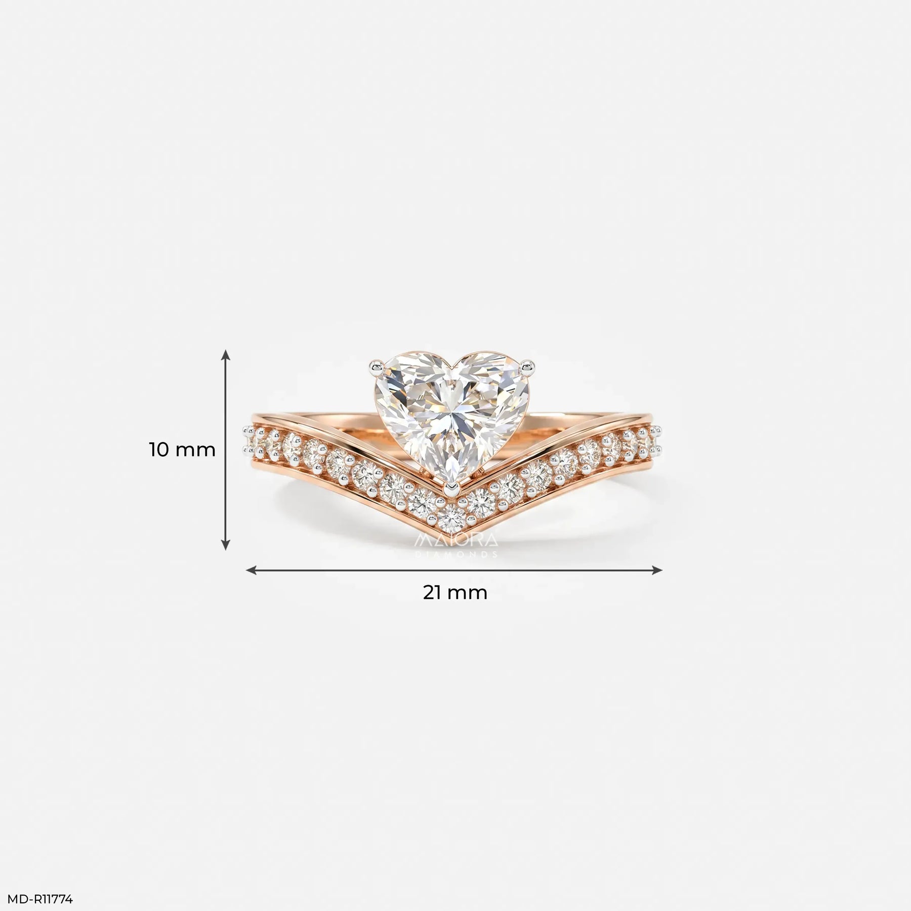 Love's Direction Vanki Diamond Ring Platinum 950