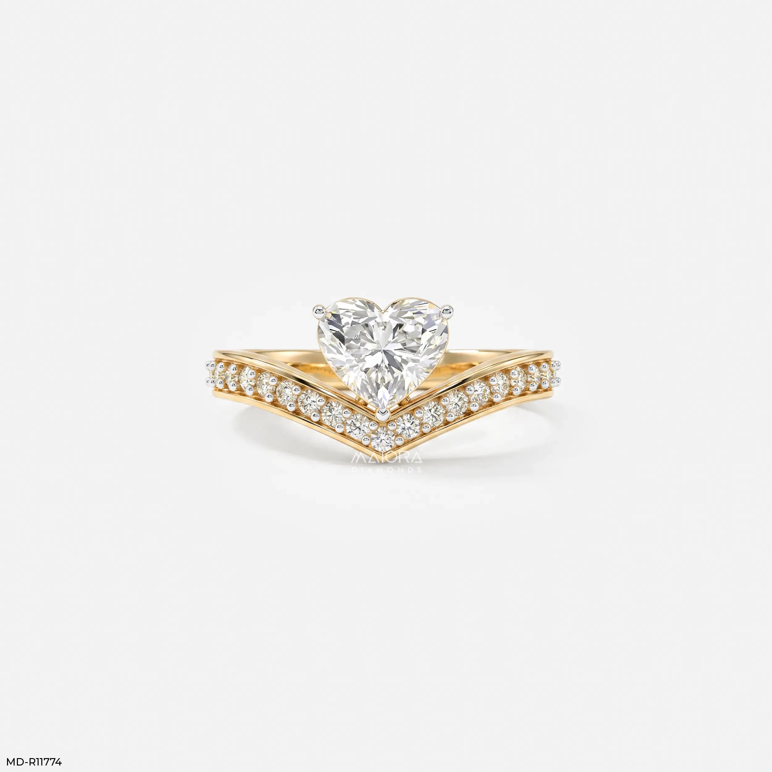 Love's Direction Vanki Diamond Ring 9K Yellow Gold