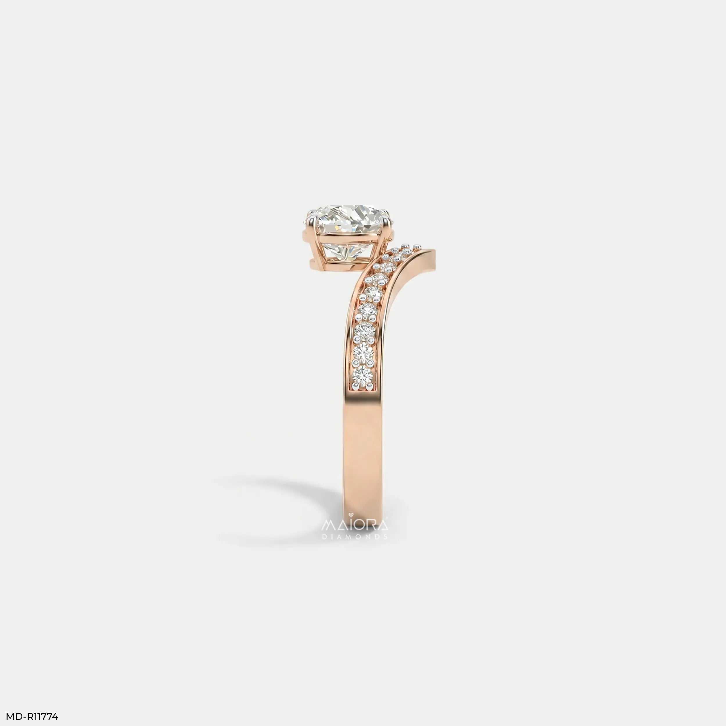 Love's Direction Vanki Diamond Ring 9K Yellow Gold
