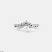 Moonlit Pearl Vanki Diamond Ring  Platinum 950