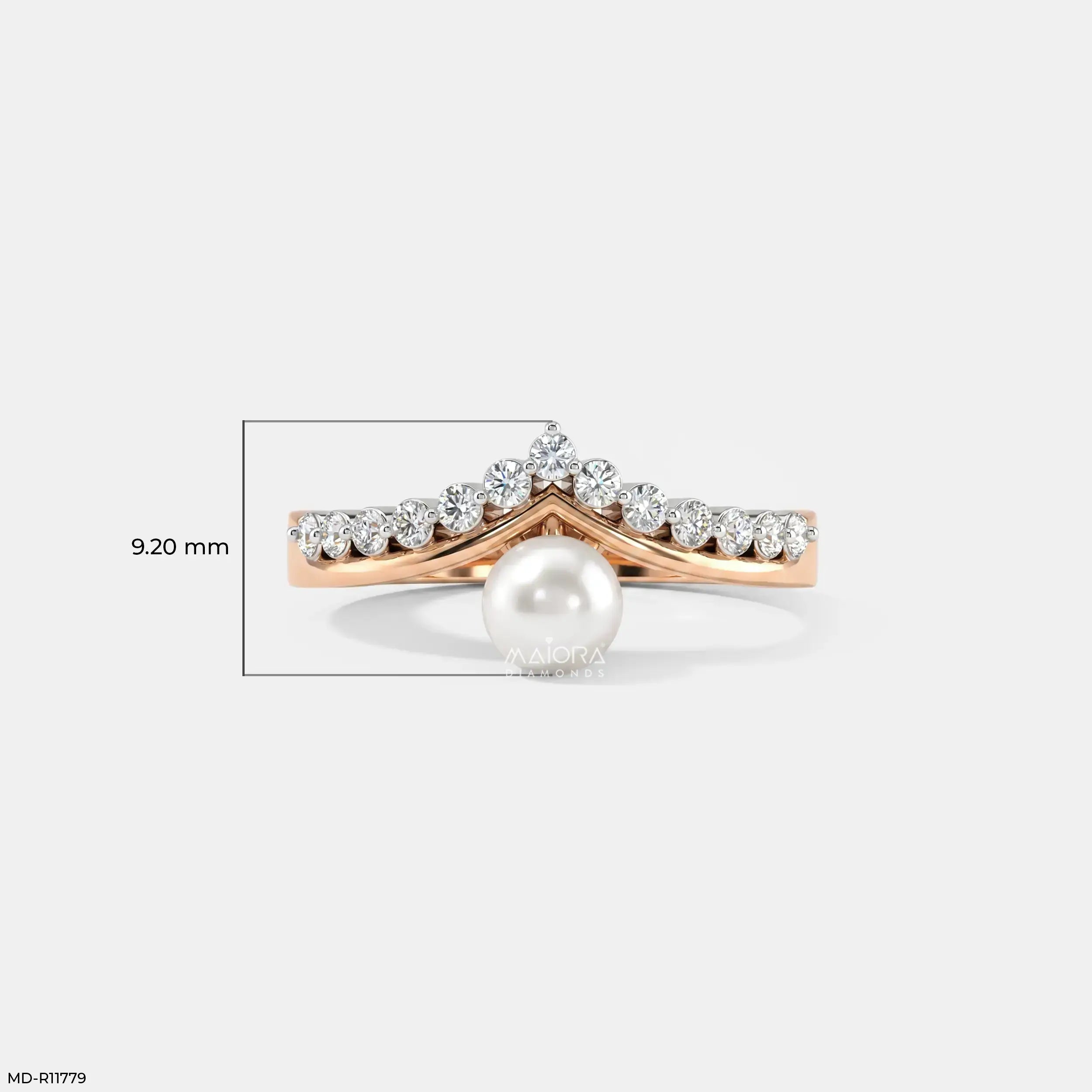 Moonlit Pearl Vanki Diamond Ring