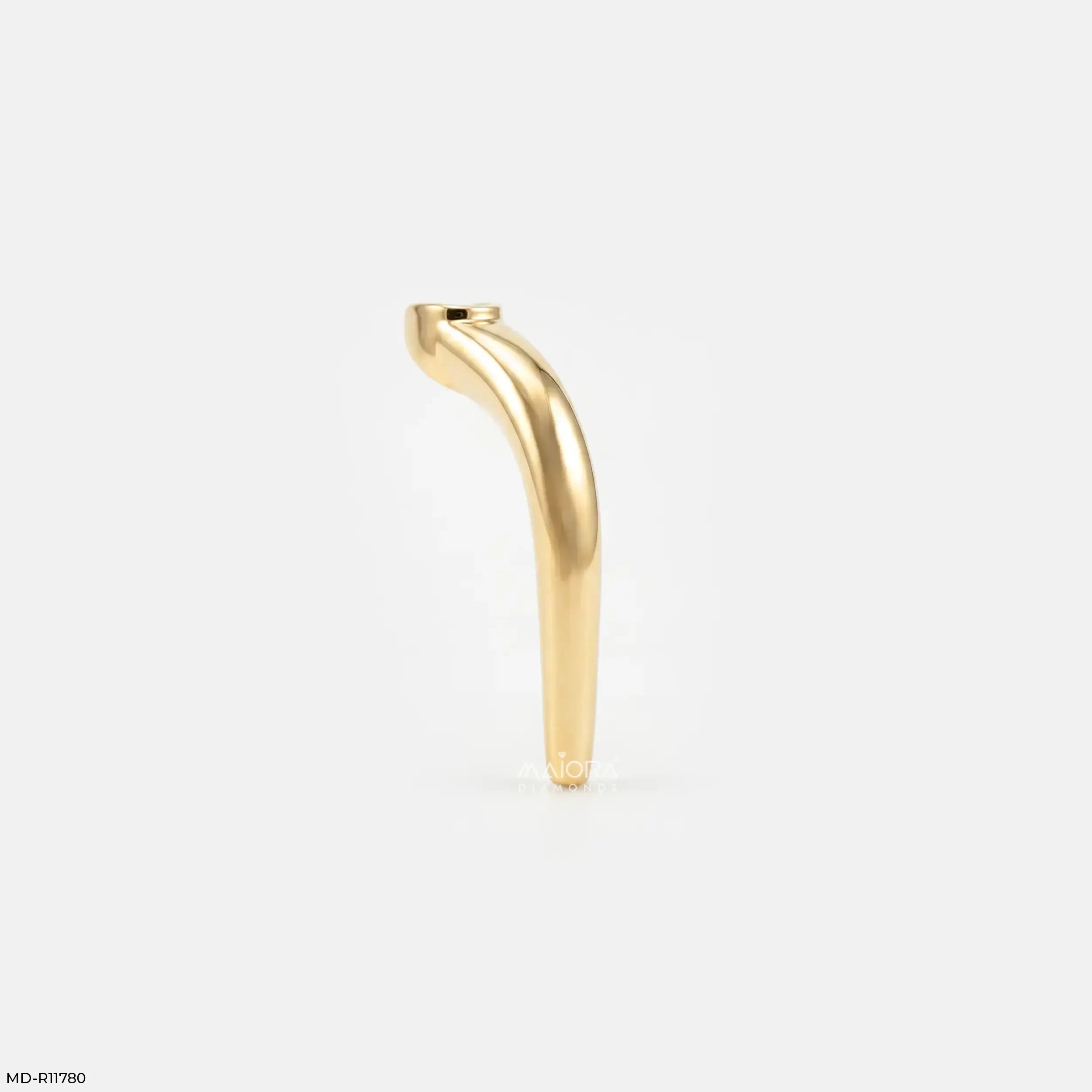 Open Cuff Flame Vanki Diamond Ring