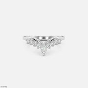 Petal Wave Vanki Diamond Ring Platinum 950