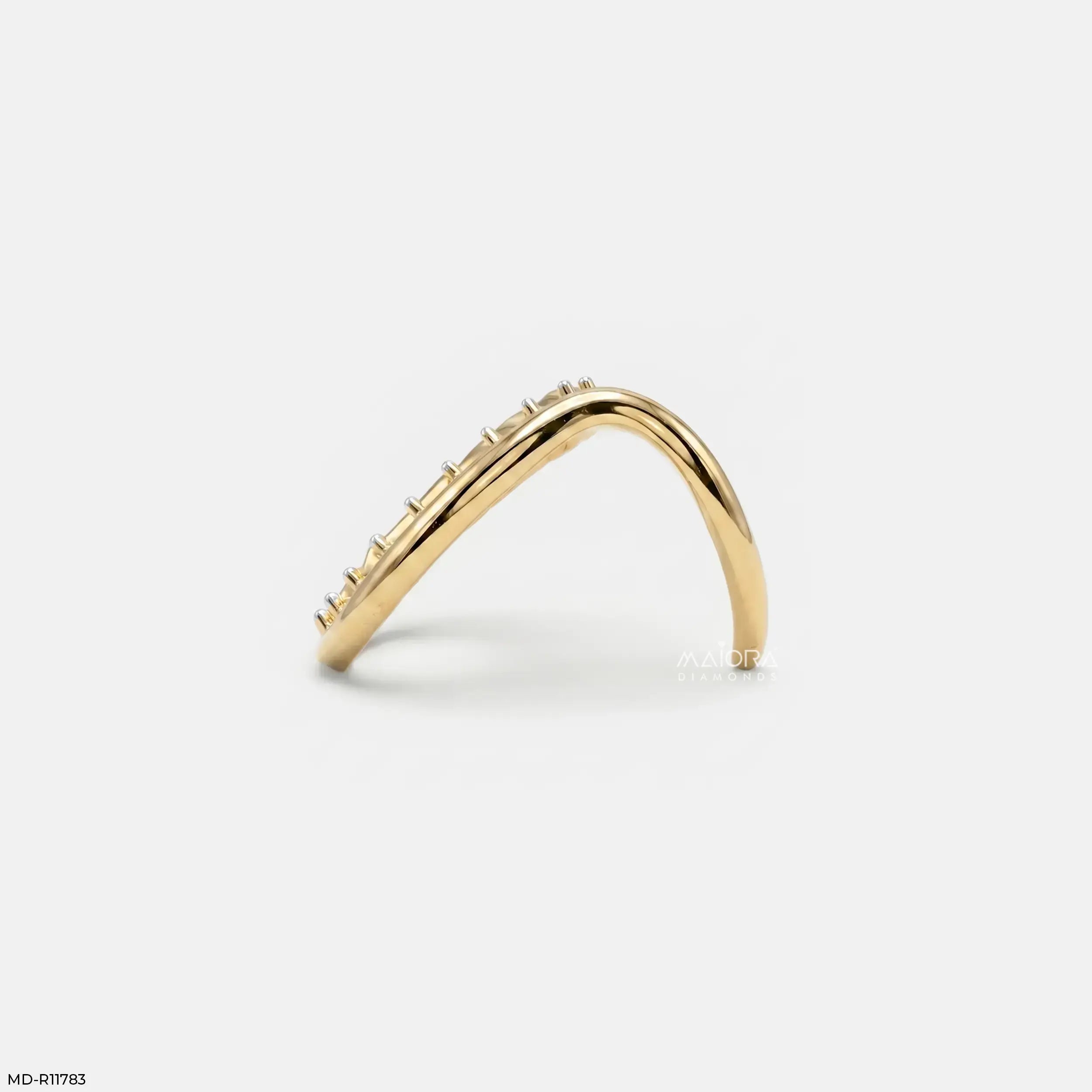 Glacier Vector Vanki Diamond Ring 9K Yellow Gold