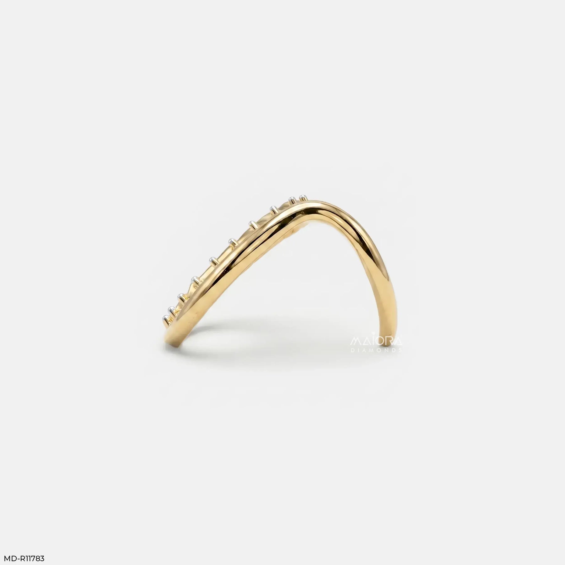 Glacier Vector Diamond Ring 9K Yellow Gold