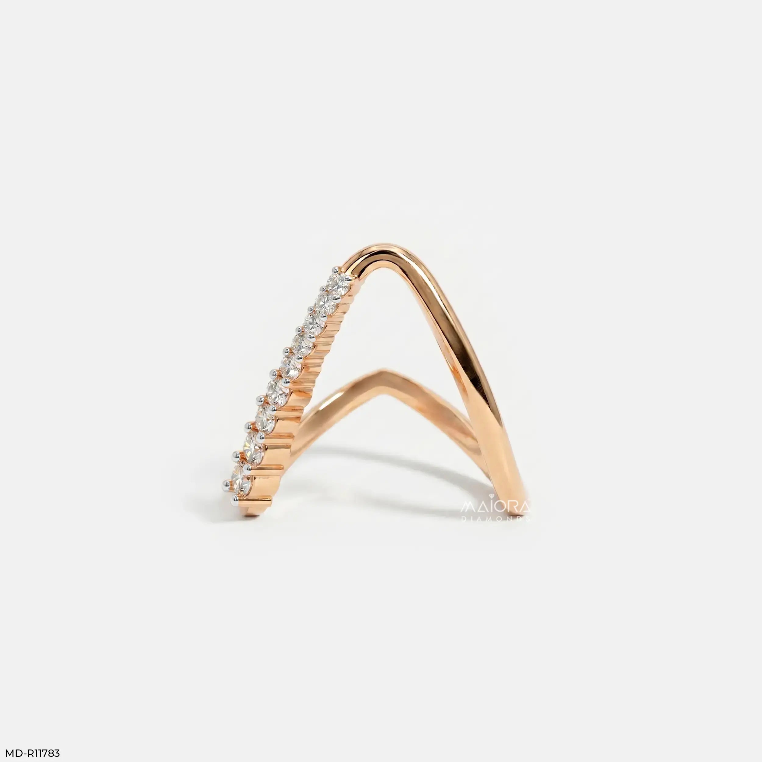 Glacier Vector Vanki Diamond Ring 9K Yellow Gold