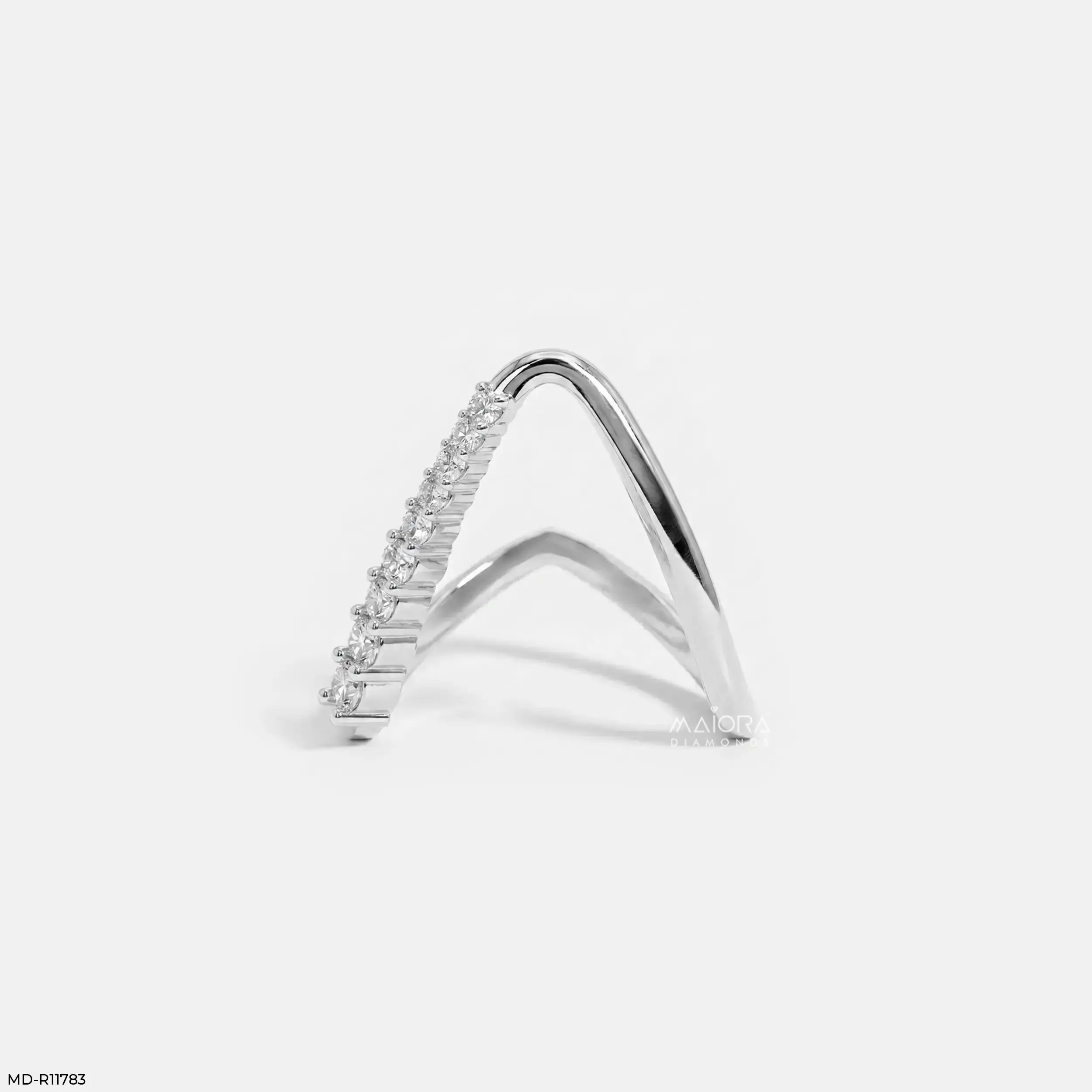 Glacier Vector Vanki Diamond Ring 9K Yellow Gold