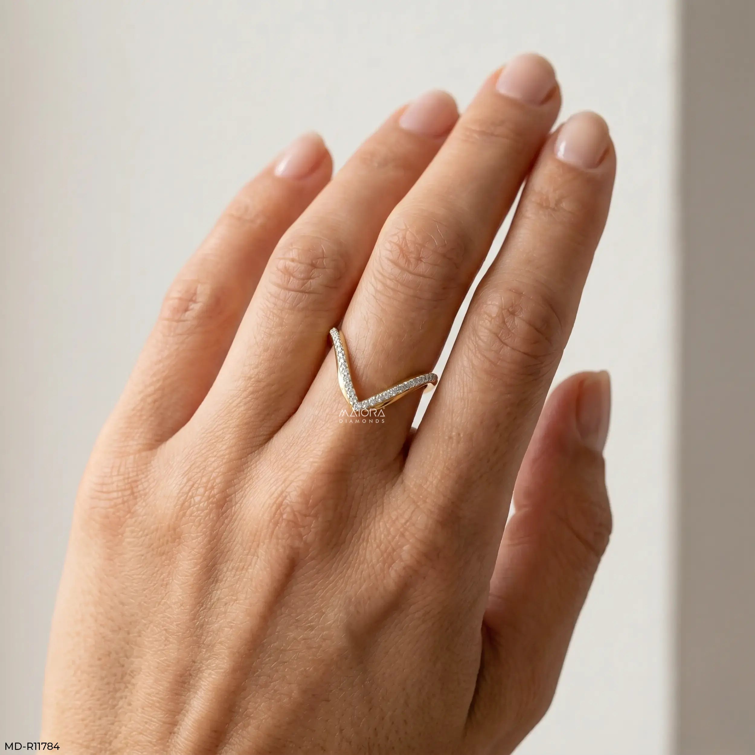 Apex Liner Vanki Diamond Ring 9K Yellow Gold