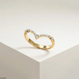 Ethereal Vine Diamond Ring 9K Yellow Gold