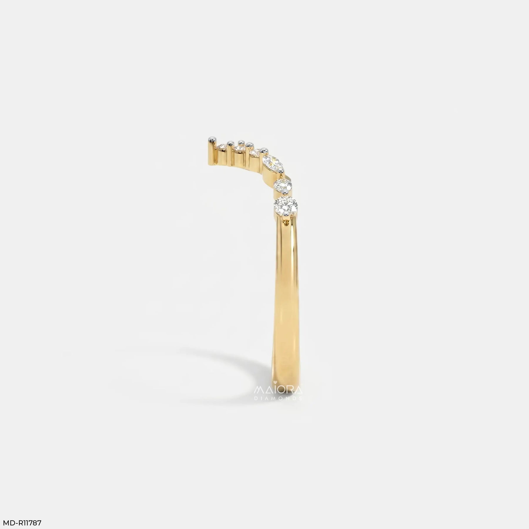 Ethereal Vine Diamond Ring 9K Yellow Gold