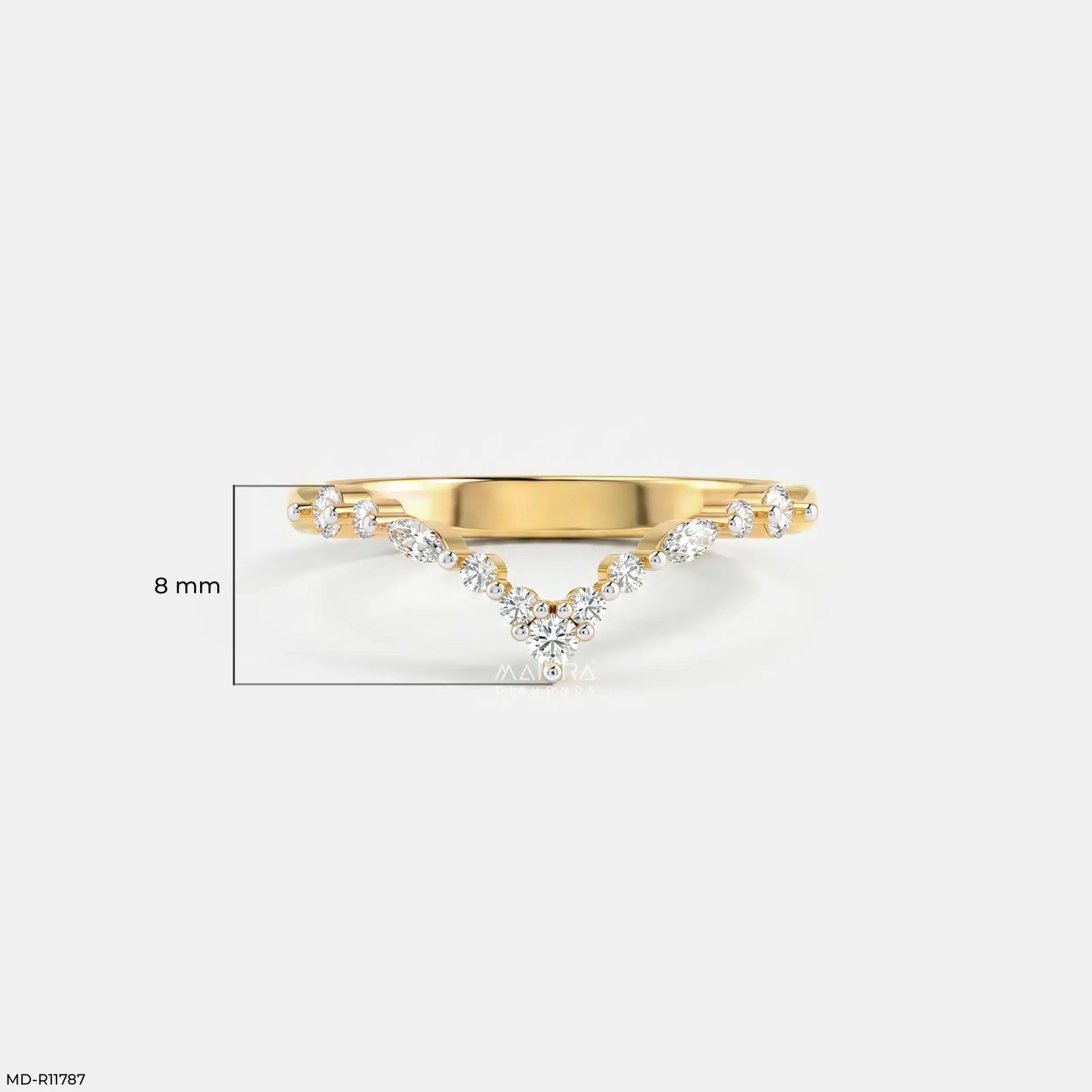 Ethereal Vine Diamond Ring 9K Yellow Gold