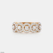0.5 Carat Lusture Loop Diamond Rings 14K Rose Gold