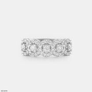 0.5 Carat Lusture Loop Diamond Rings Platinum 950