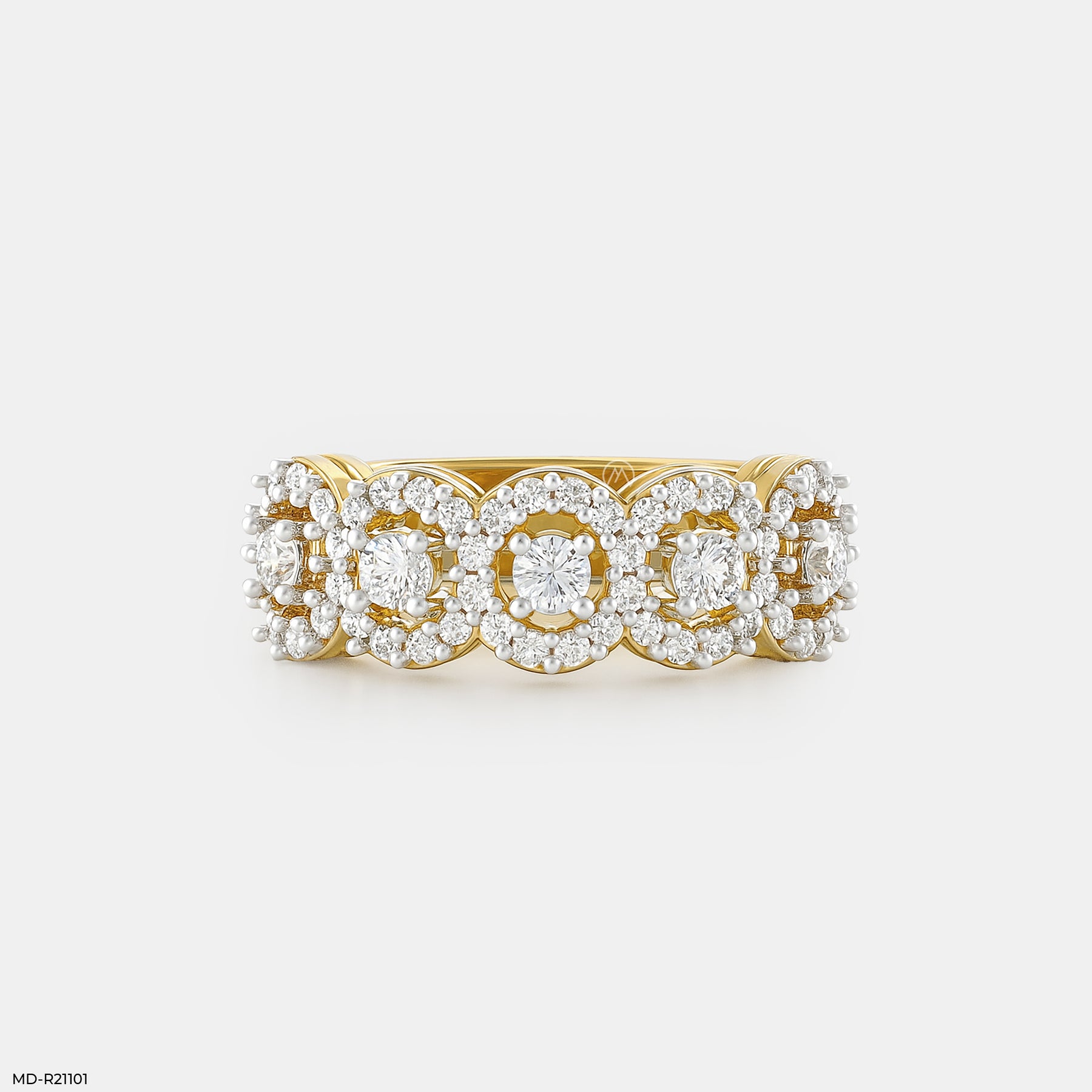 0.5 Carat Lusture Loop Diamond Rings 9K Rose Gold