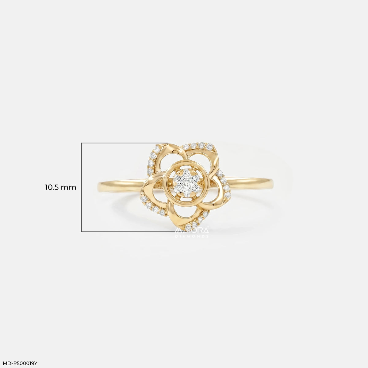 Winter Flower Diamond Ring