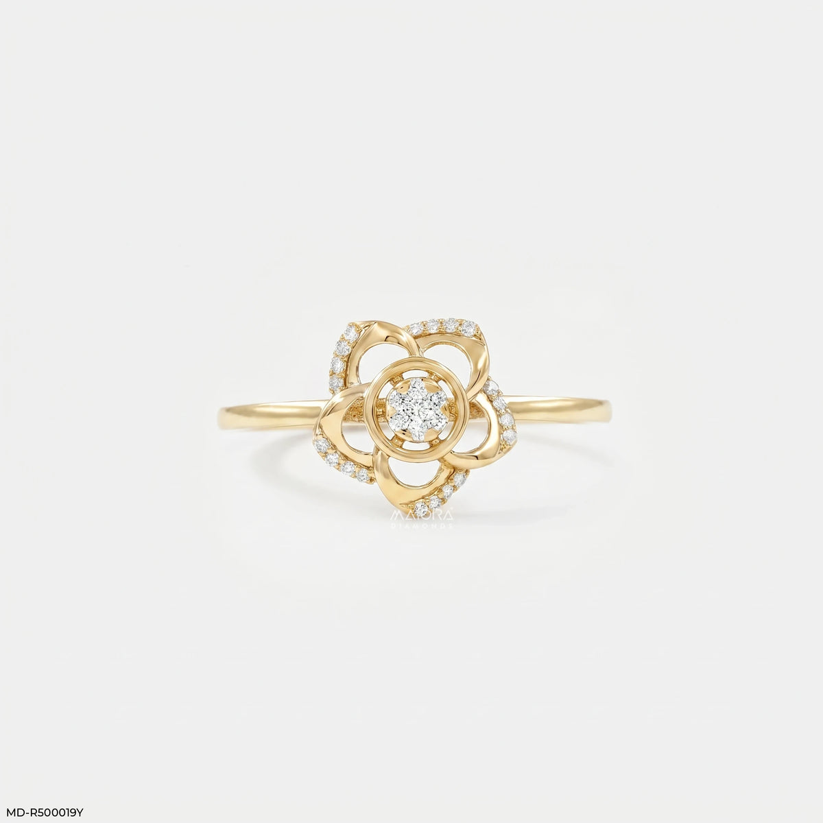 Winter Flower Diamond Ring