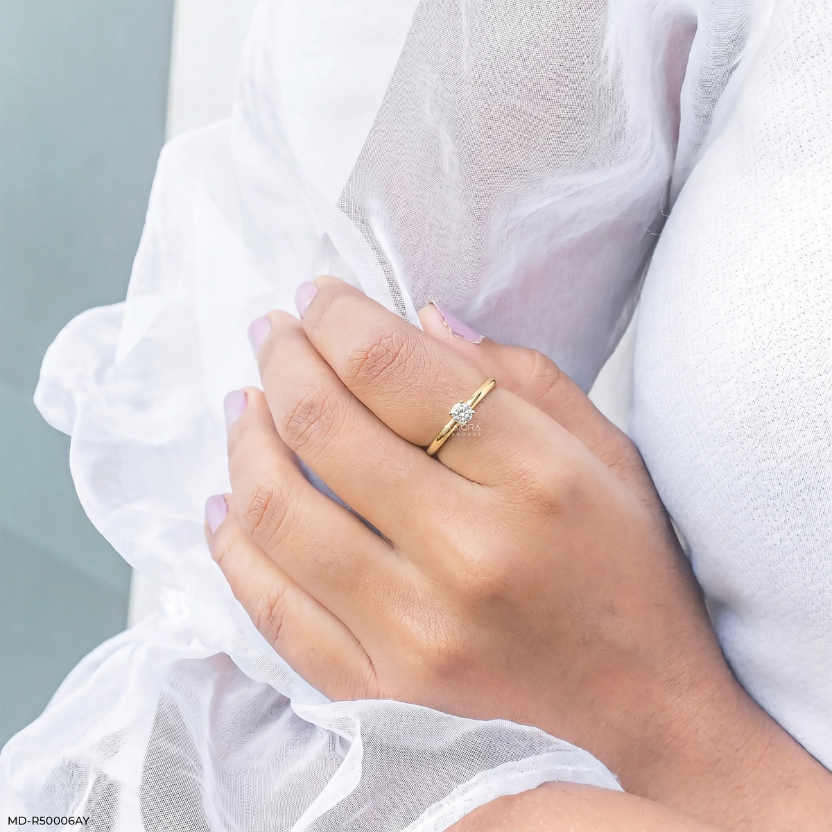 Simple Round Diamond Ring