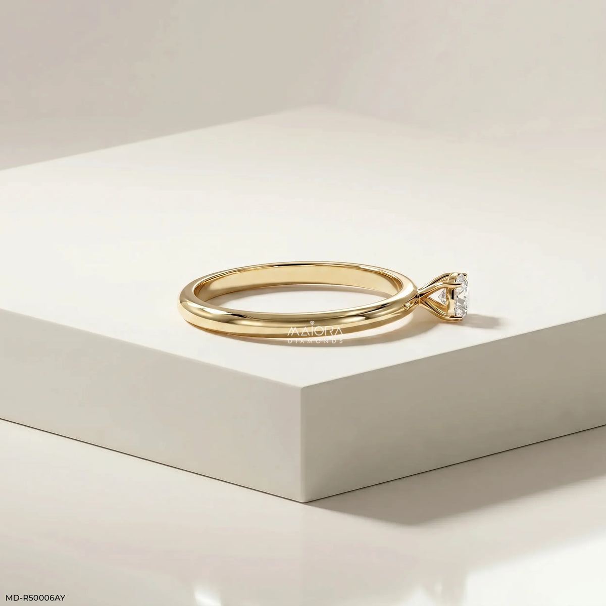 Simple Round Diamond Ring