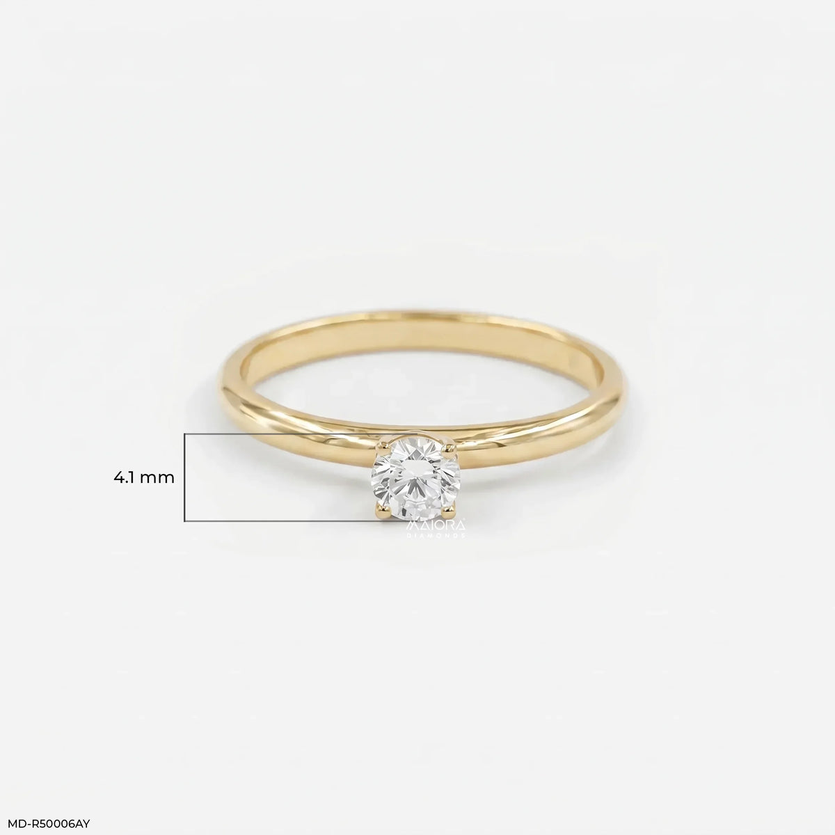 Simple Round Diamond Ring