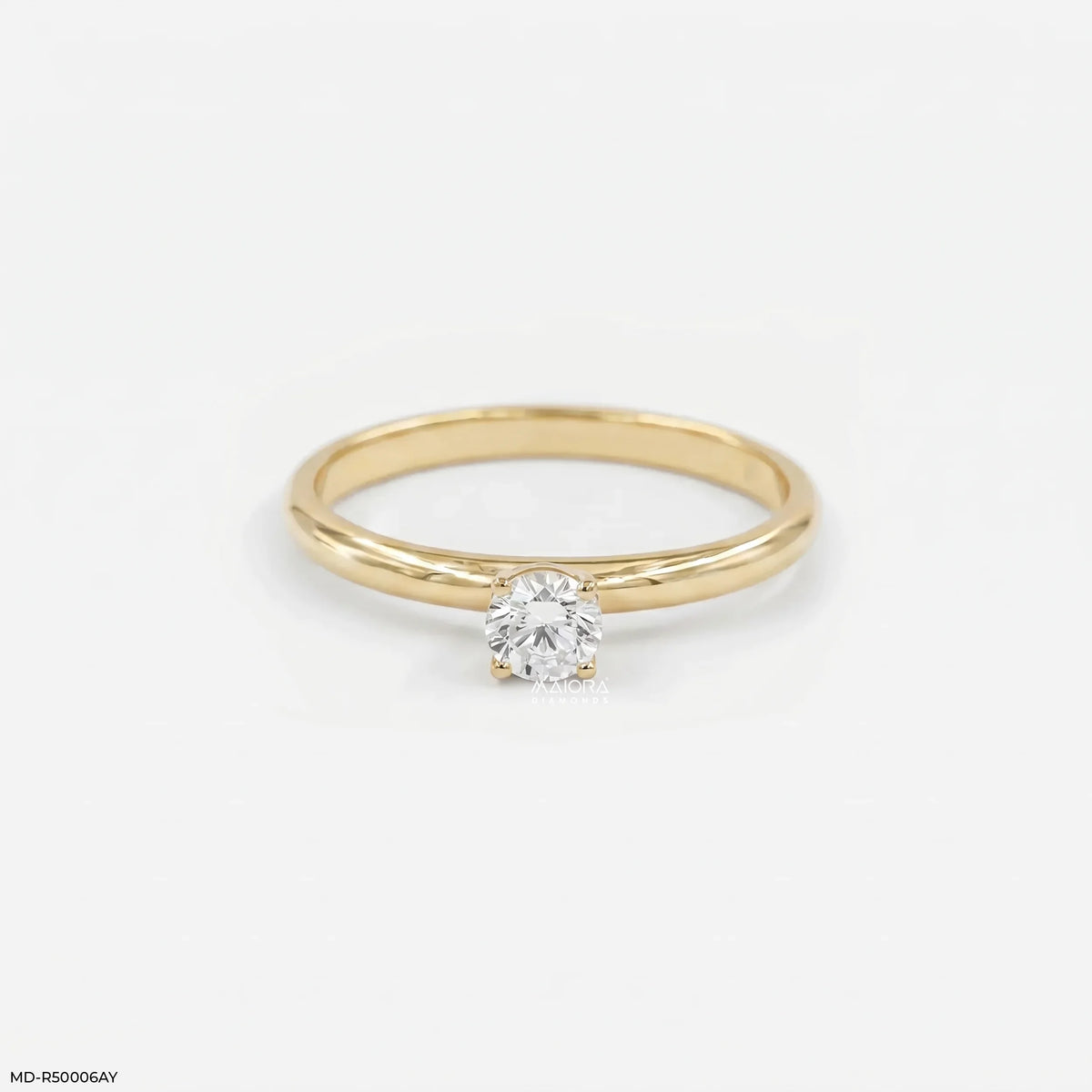 Simple Round Diamond Ring